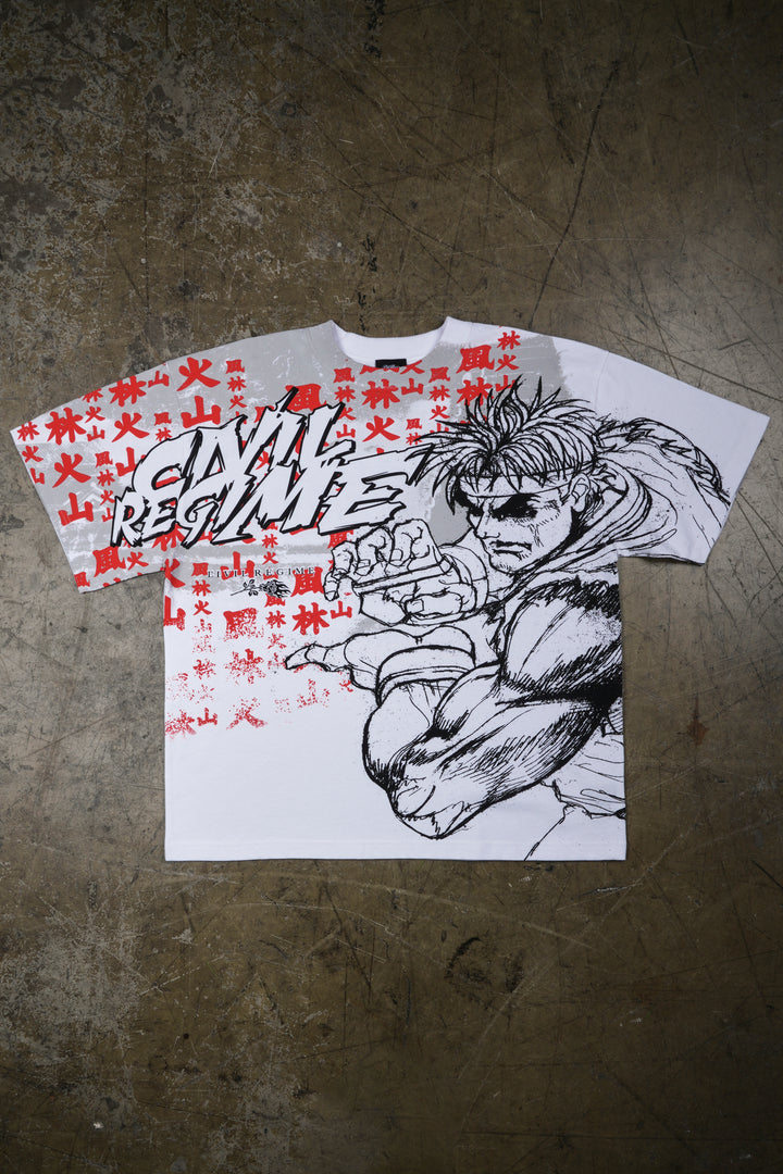 The Destined Warrior SBS 199X Oversized Tee in White