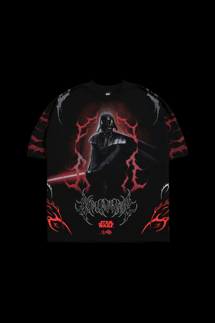 Welcome To The Dark Side American Classic Oversized Tee in Black