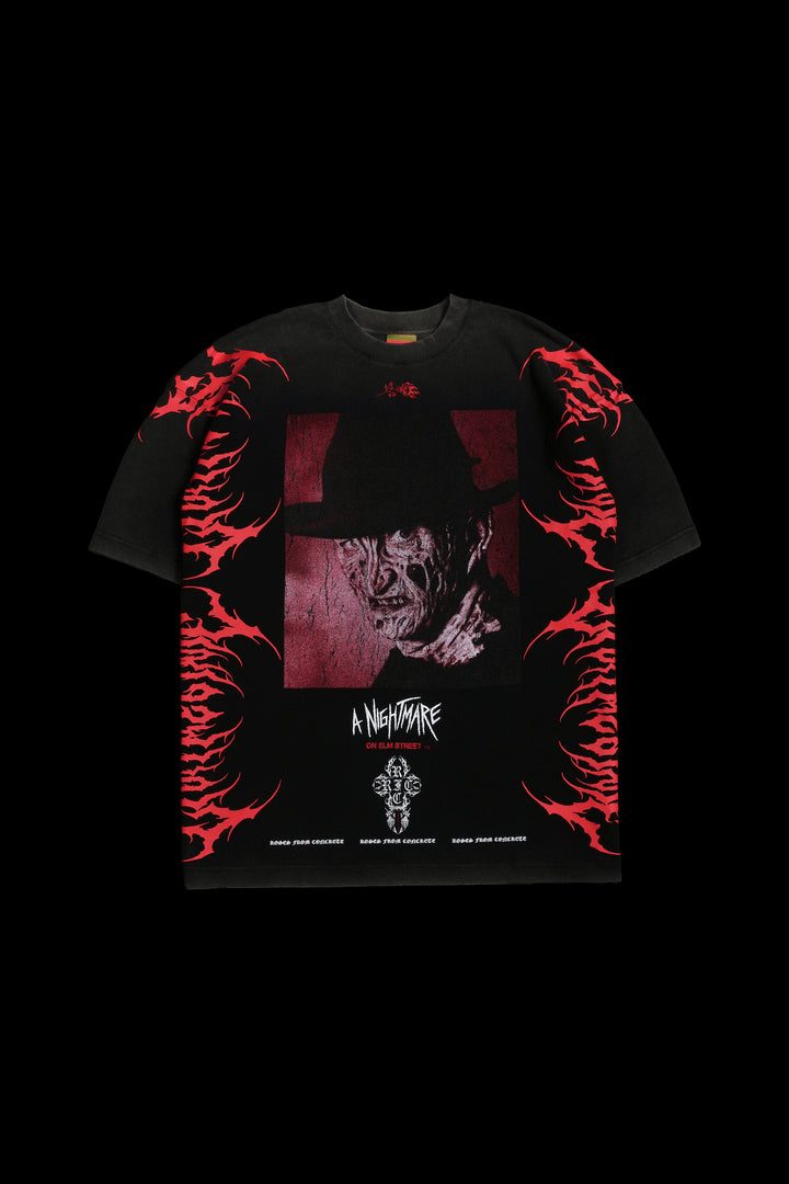 A Nightmare On Elm Street American Classic Oversized Tee in Vintage Black