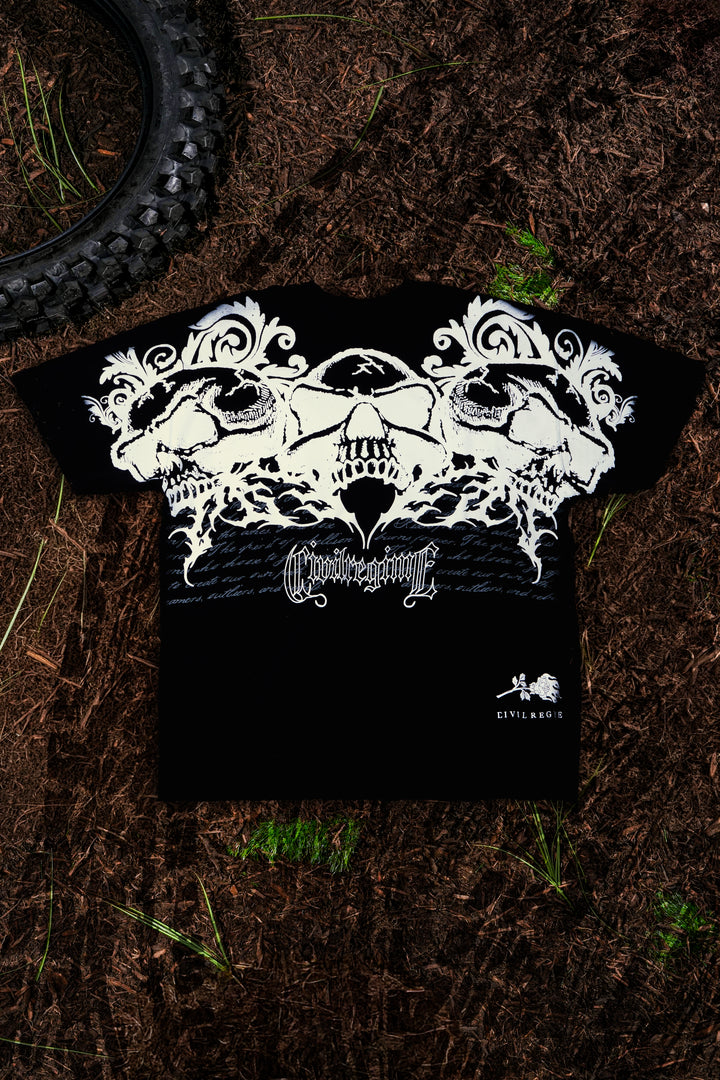 Rotten American Classic Oversized Tee in Black