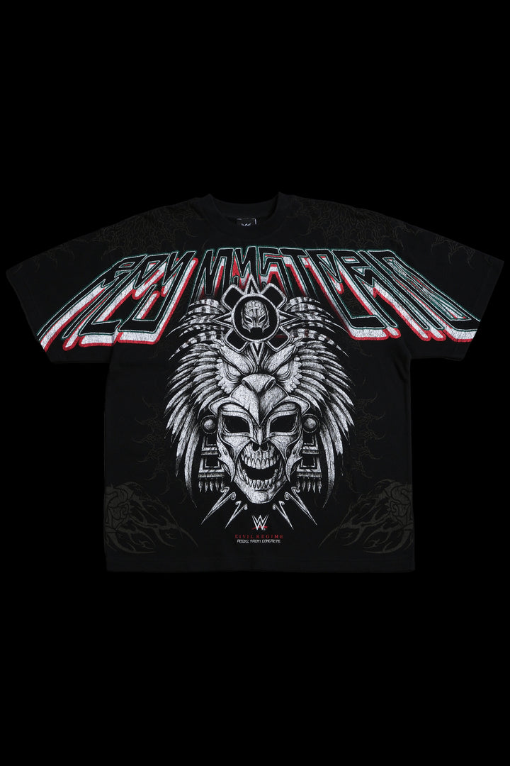 Rey Azteca American Classic Oversized Tee in Black