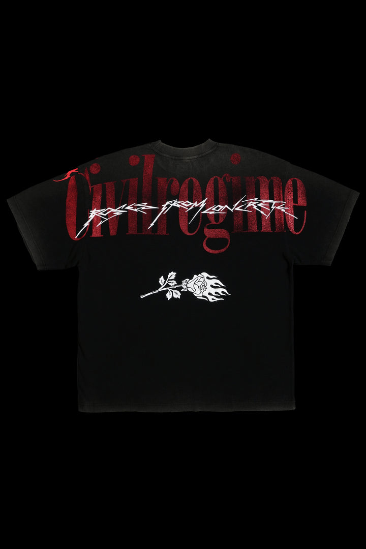 A Nightmare On Elm Street American Classic Oversized Tee in Vintage Black