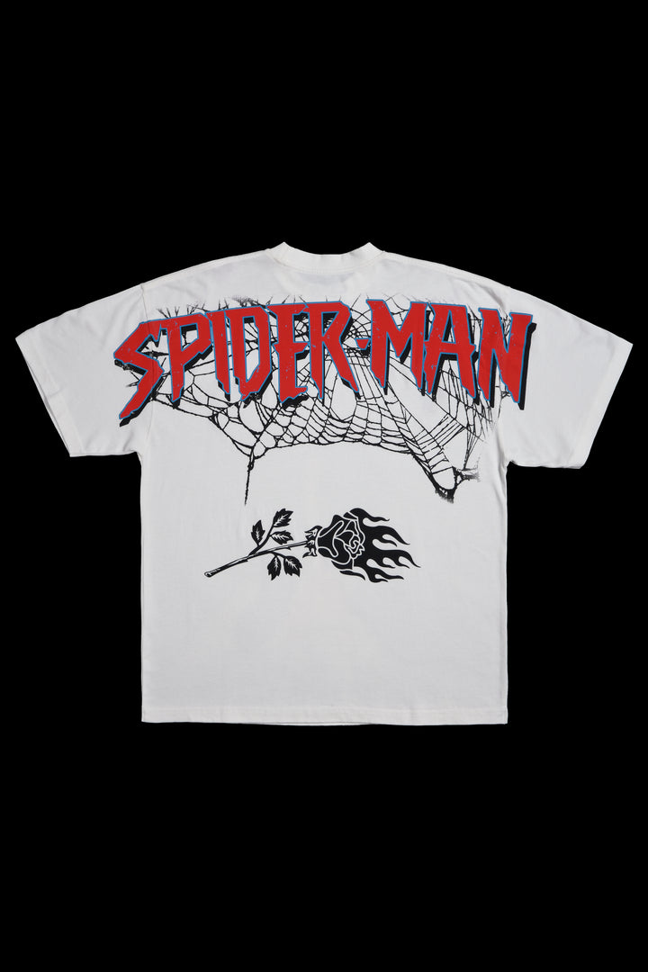 Zombie Spiderman American Classic Oversized Tee in White