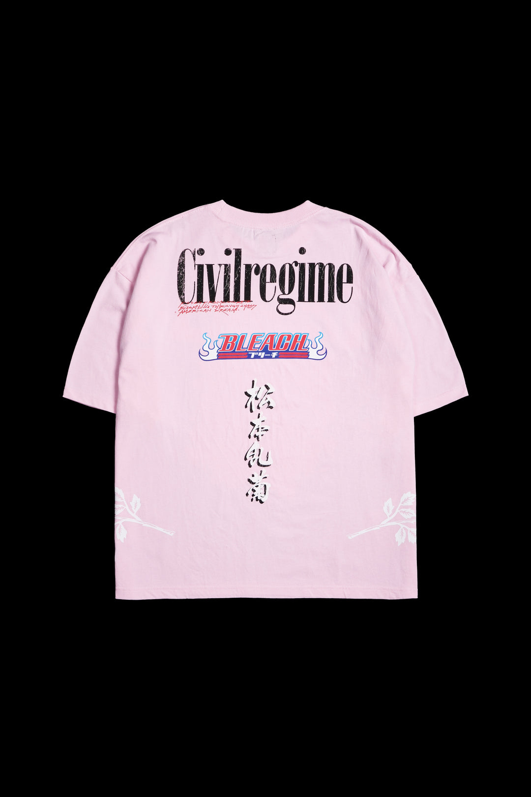 Rangiku's Chaos 199X Oversized Tee in Baby Pink