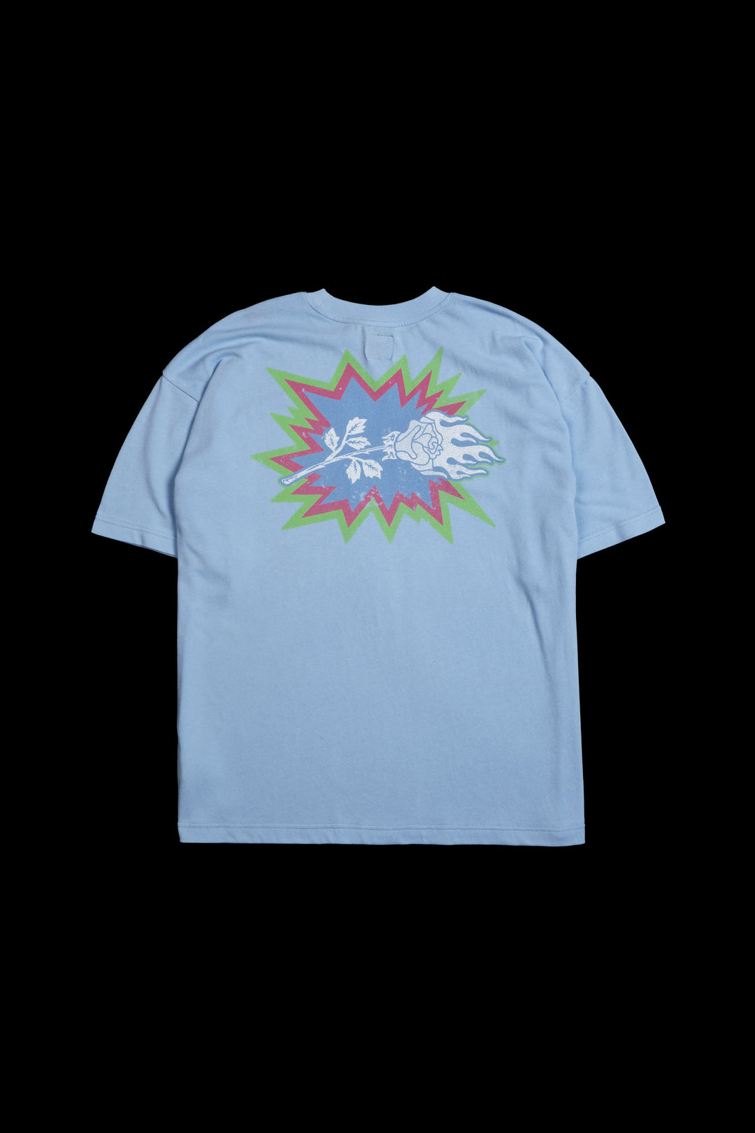 Powerpuff Girls Run The World American Classic Oversized Tee in Pale Blue