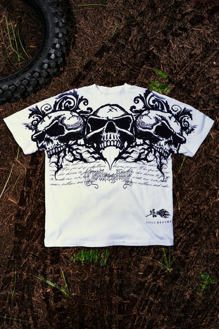 Rotten American Classic Oversized Tee in White