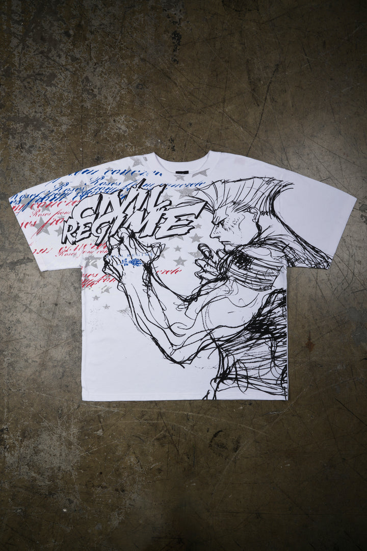 Pillar Of Strength SBS 199X Oversized Tee in White