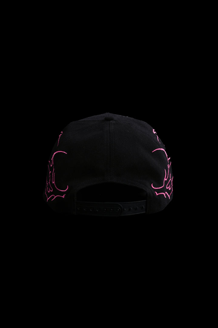 Sigil Cross 5 Panel Snapback Hat in Black