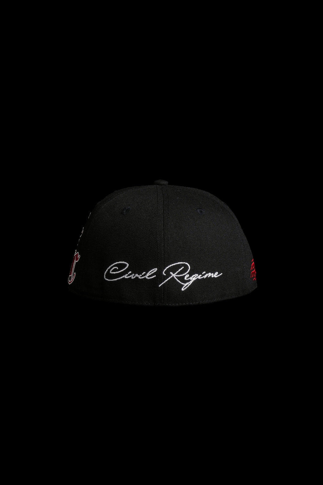Mickey Script Fitted Hat in Black