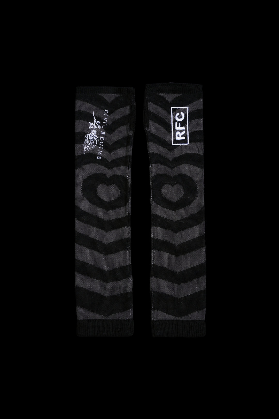 BFF's Forever Arm Warmers in Black/Gray