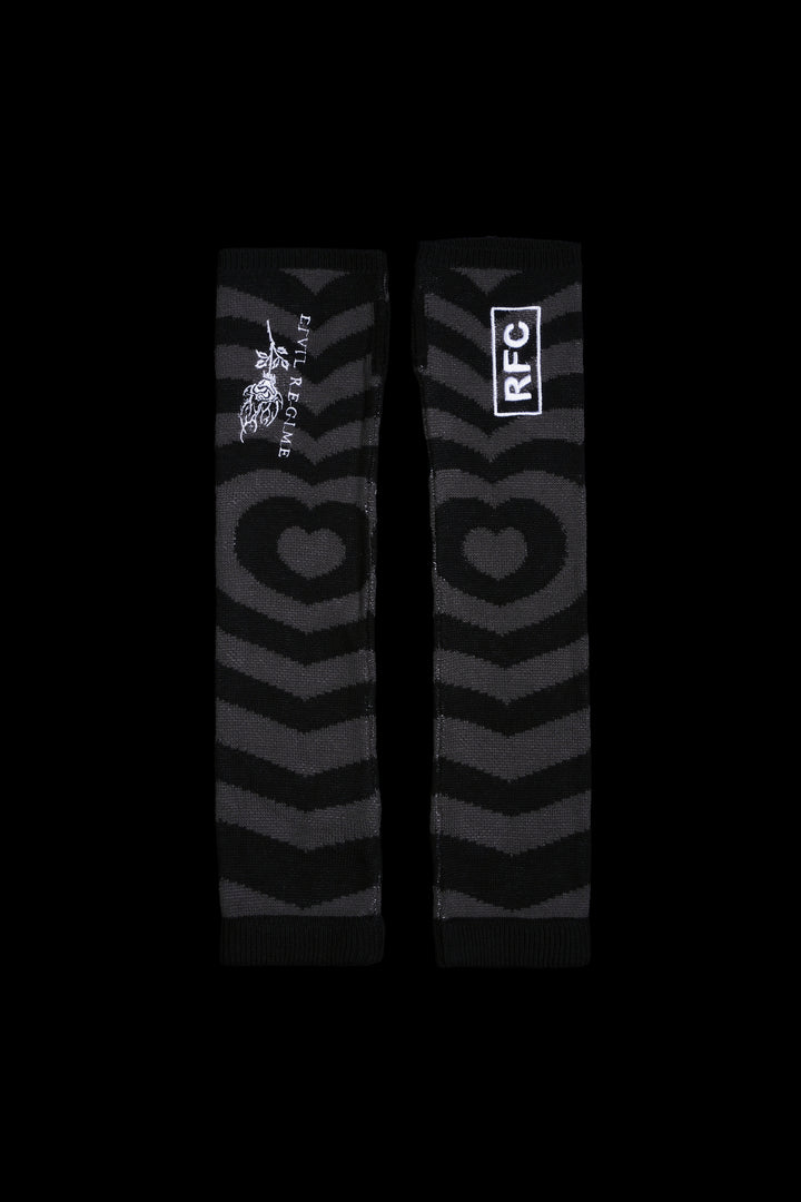 BFF's Forever Arm Warmers in Black/Gray