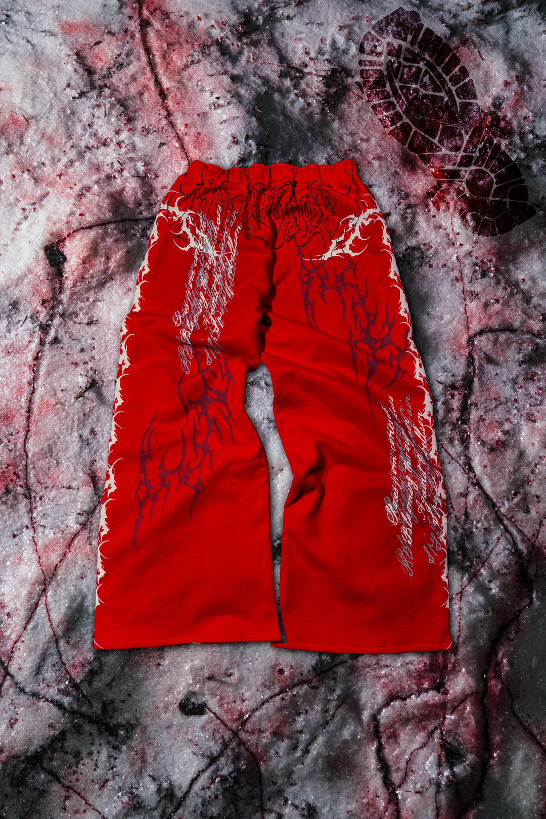 Letter To You Lowrise Wide Leg Pants in Equestrian Red