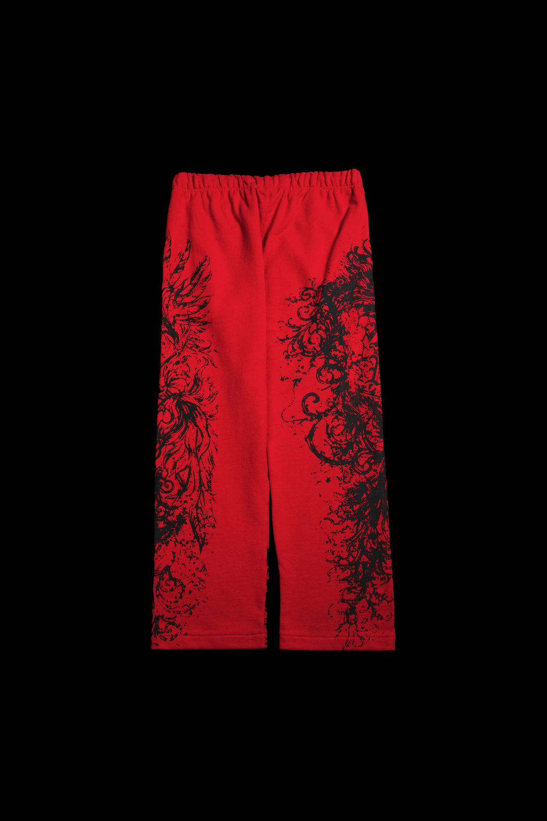 Ancient Ones Eternal Wide Leg Fleece Pants in E-Red