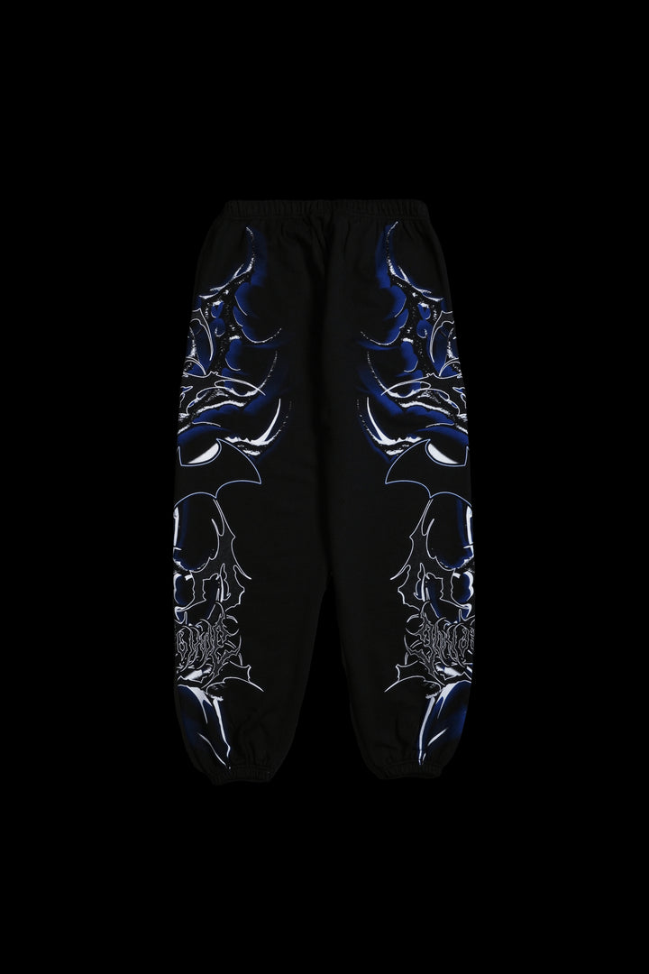 Throned Knight Lounger Sweat Pants in Vintage Black