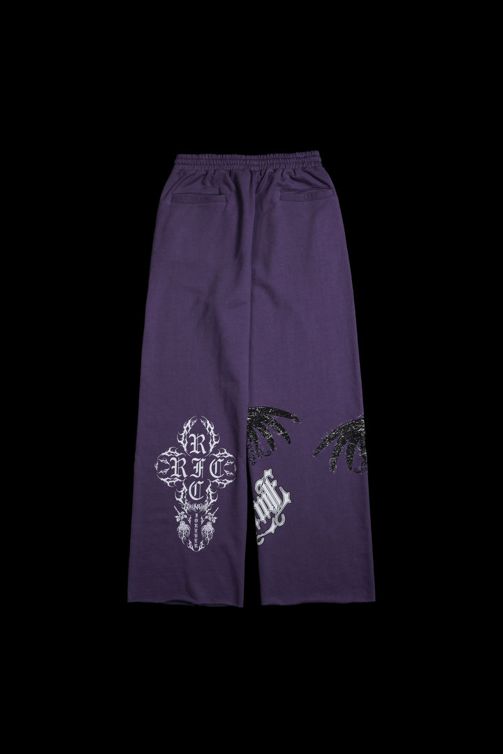 Bride Of Death Wraith Baggy Pants in Lavender Fade