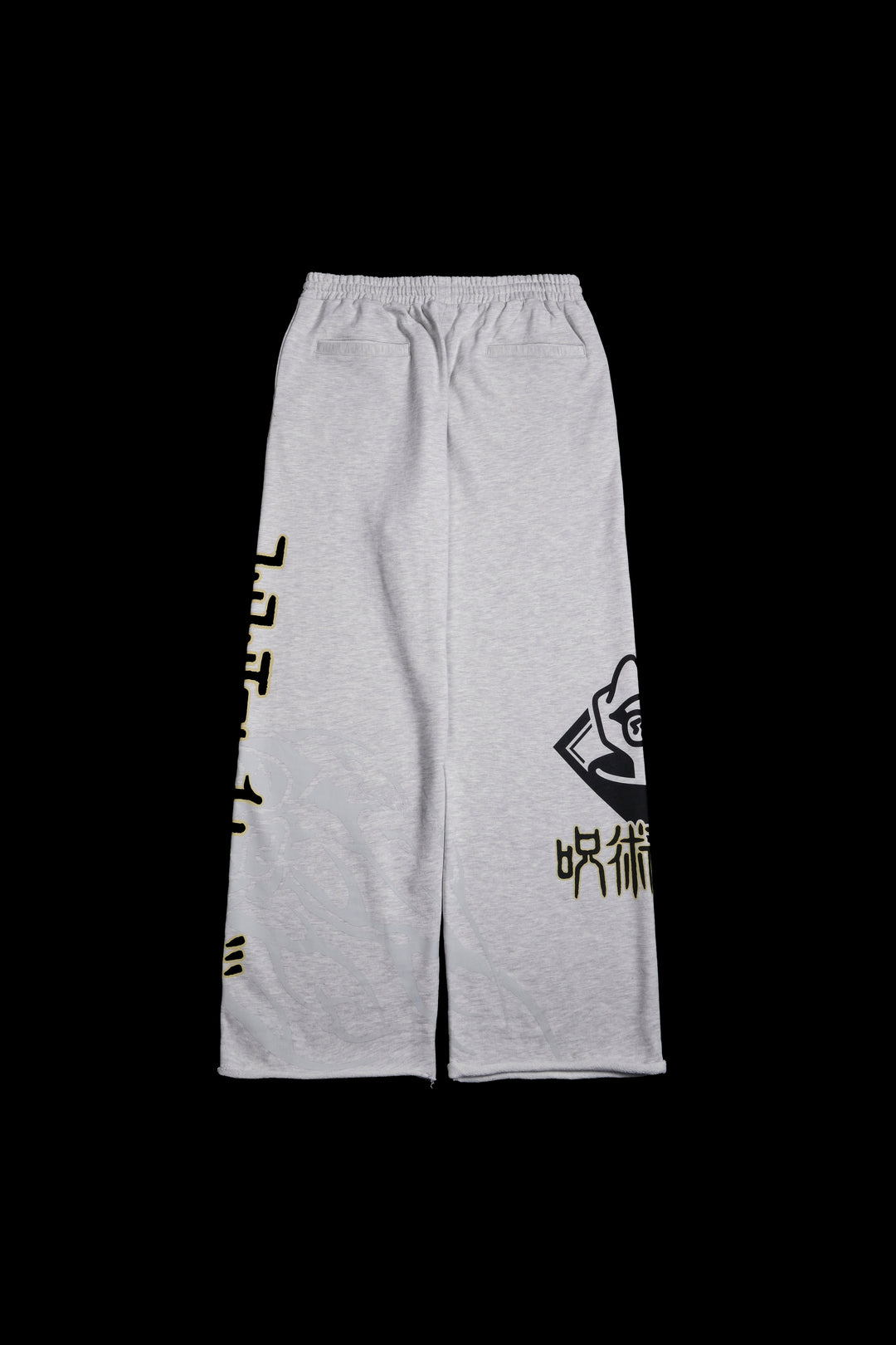 Cursed Energy Eternal Wide Leg Pants in Heather Gray