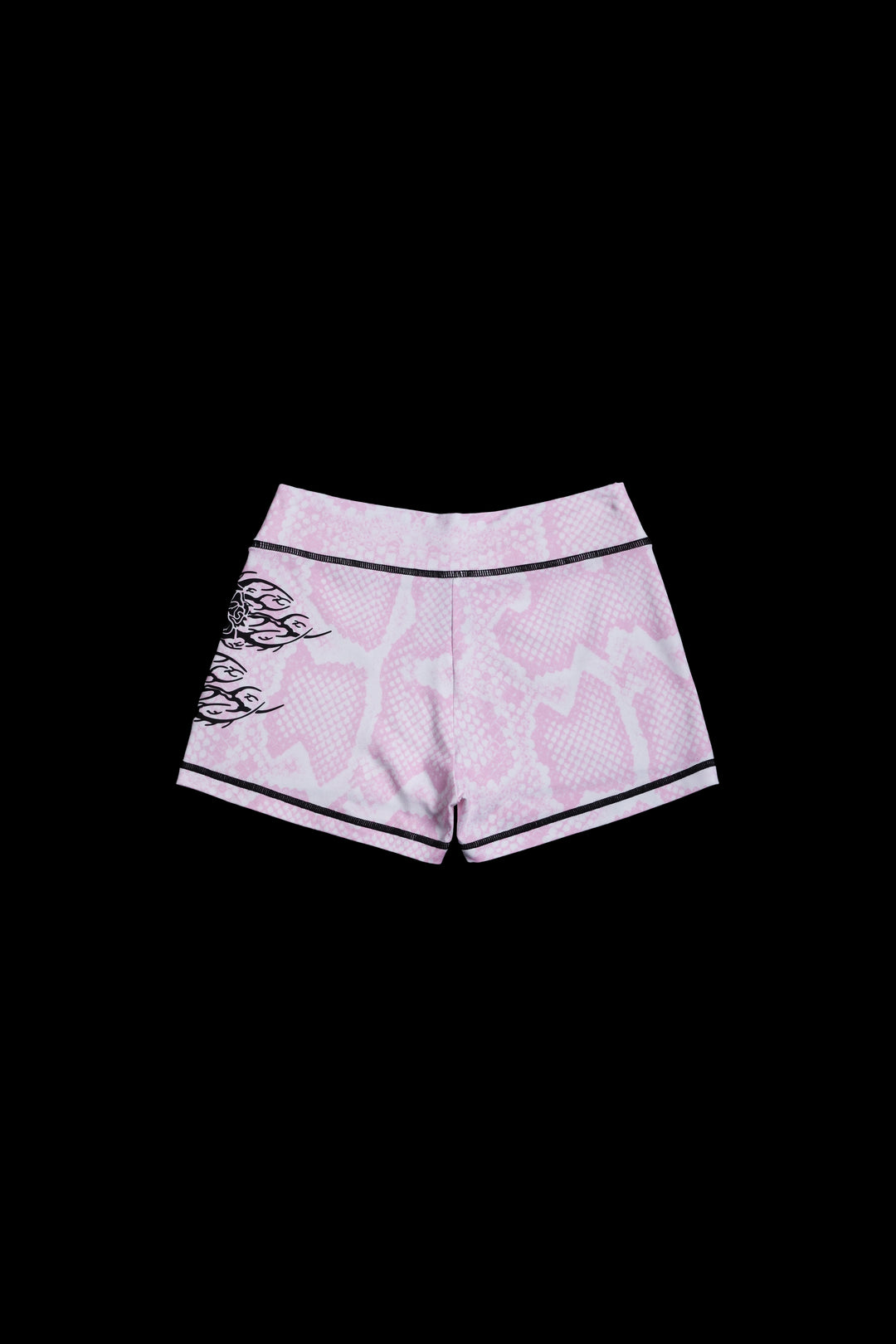 Serpent's Kiss Pookie Shorts in Baby Pink Snake