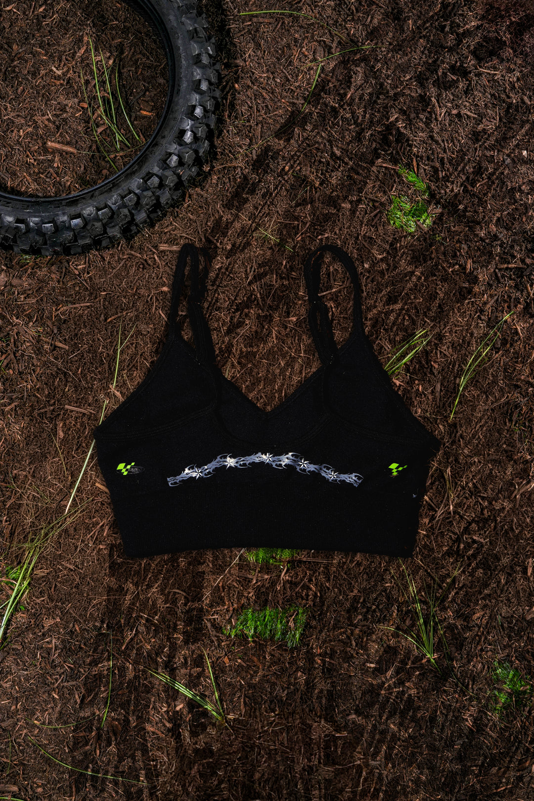 Distorted Candy Kelly Seamless Bra in Black