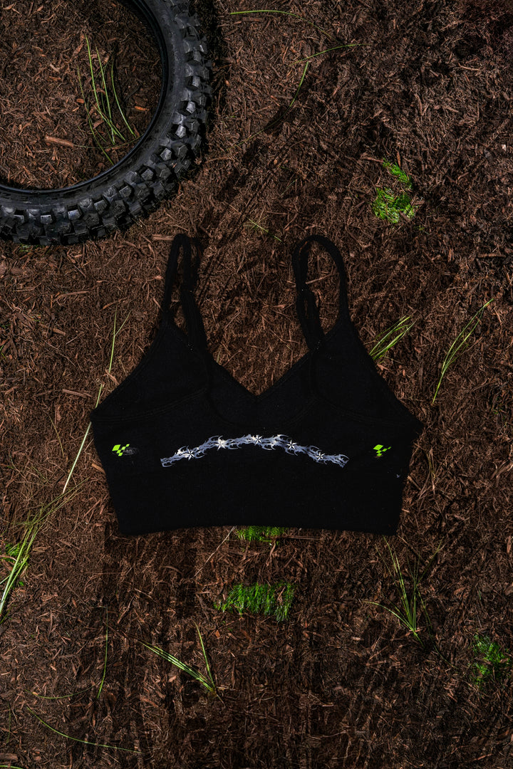Distorted Candy Kelly Seamless Bra in Black