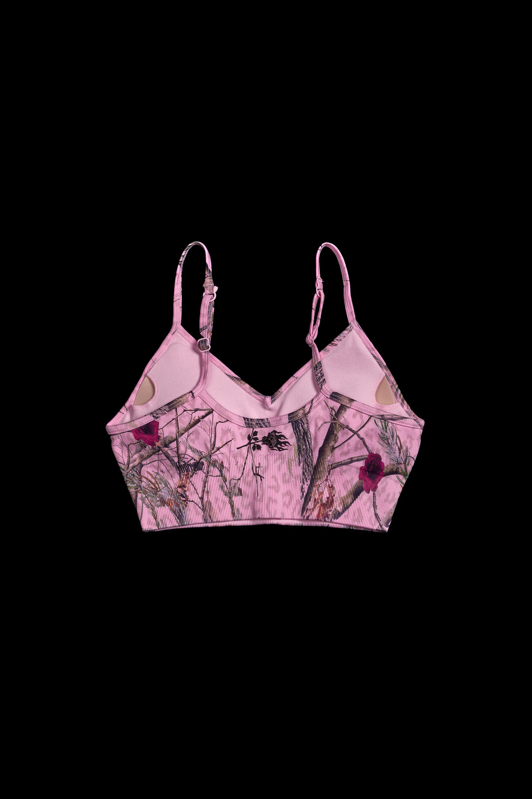 Concrete Forest Kelly Seamless Bra in Baby Pink Real Leopard Camo