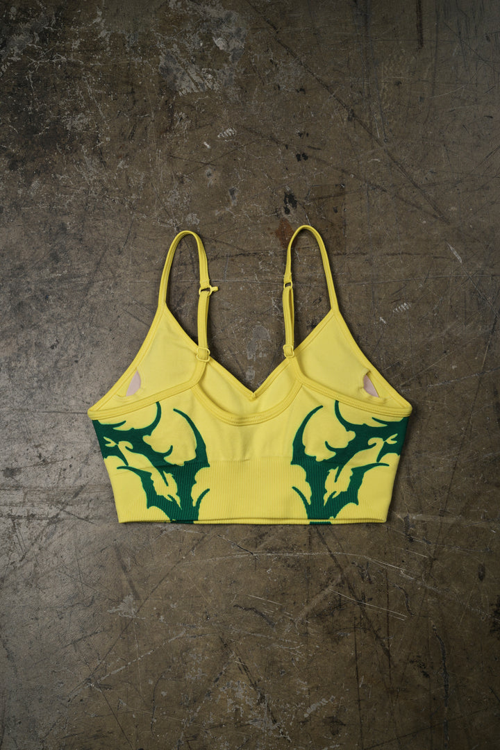 Alpha Aura Kelly Seamless Bra in Yellow
