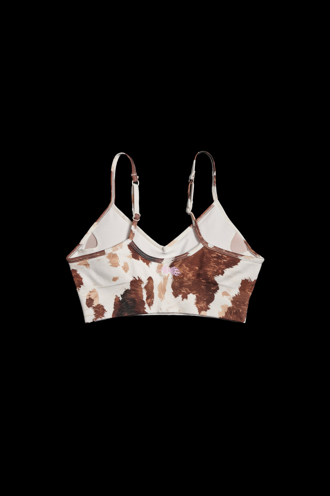 Concrete Kelly Seamless Bra in Cow Print
