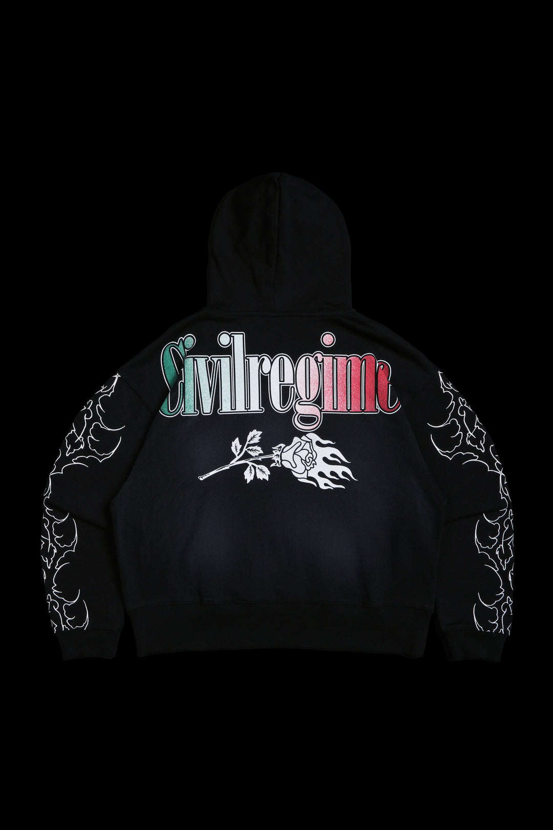 LWO Forever Forever Hoodie in Spray Wash Black