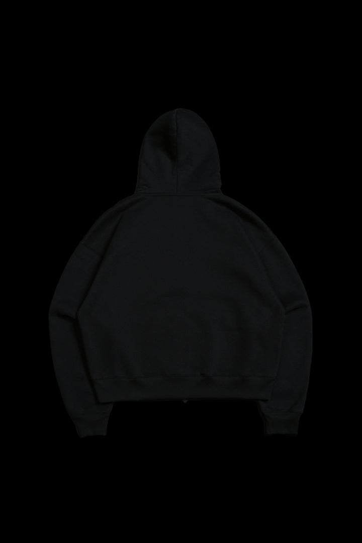 Mega Hesh Core Zip Up Hoodie in Black