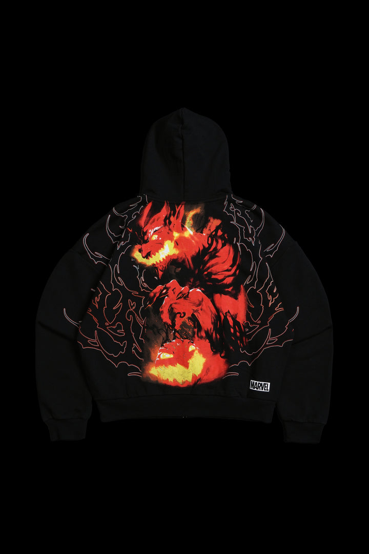 Goblin Civil Zip Up Hoodie in Black