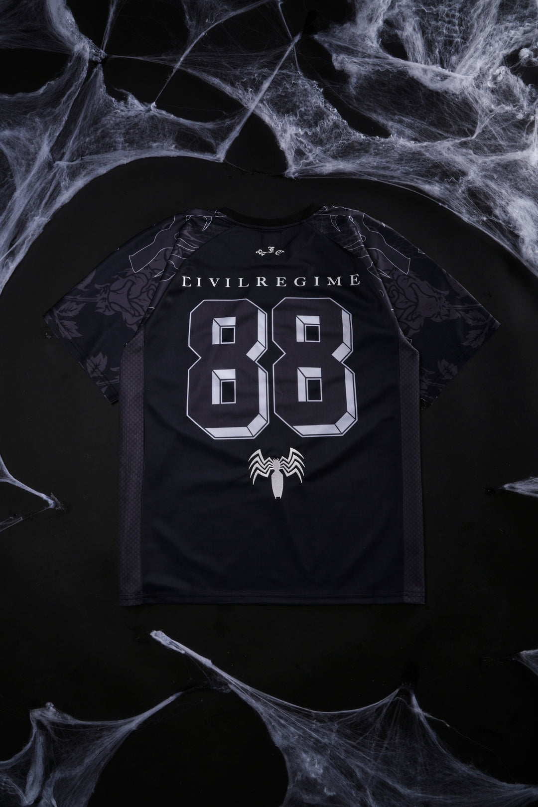 Venom Webs Classic Soccer Jersey in Black