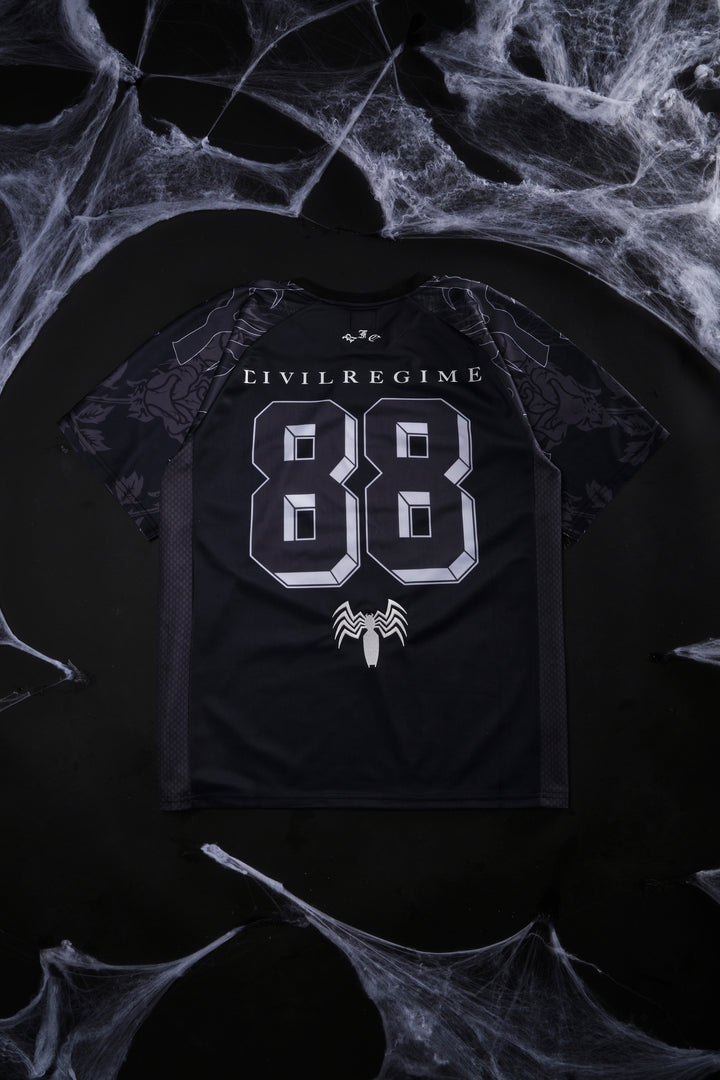 Venom Webs Classic Soccer Jersey in Black