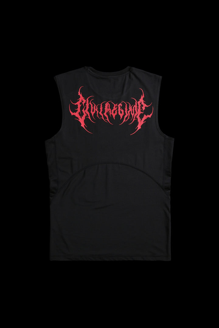It Sleeveless Compression Shirt in Black