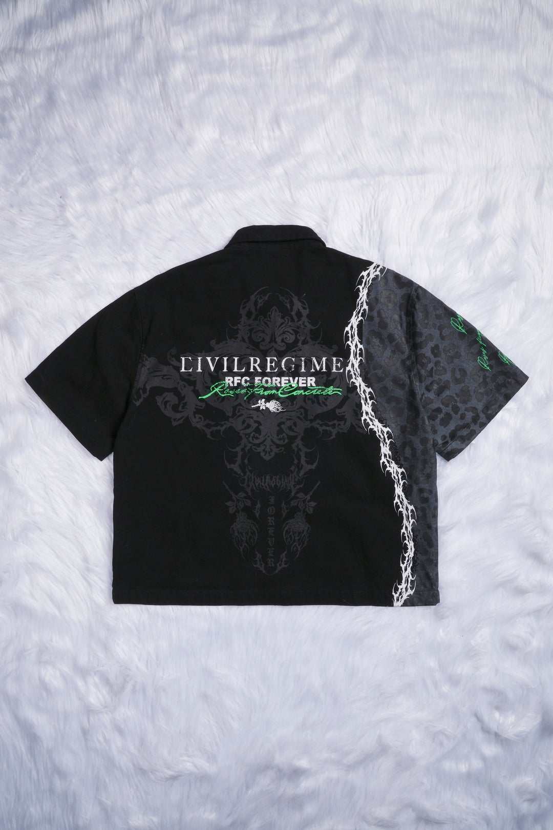 Save Your Sorrows S/S Vince Shirt in Vintage Black