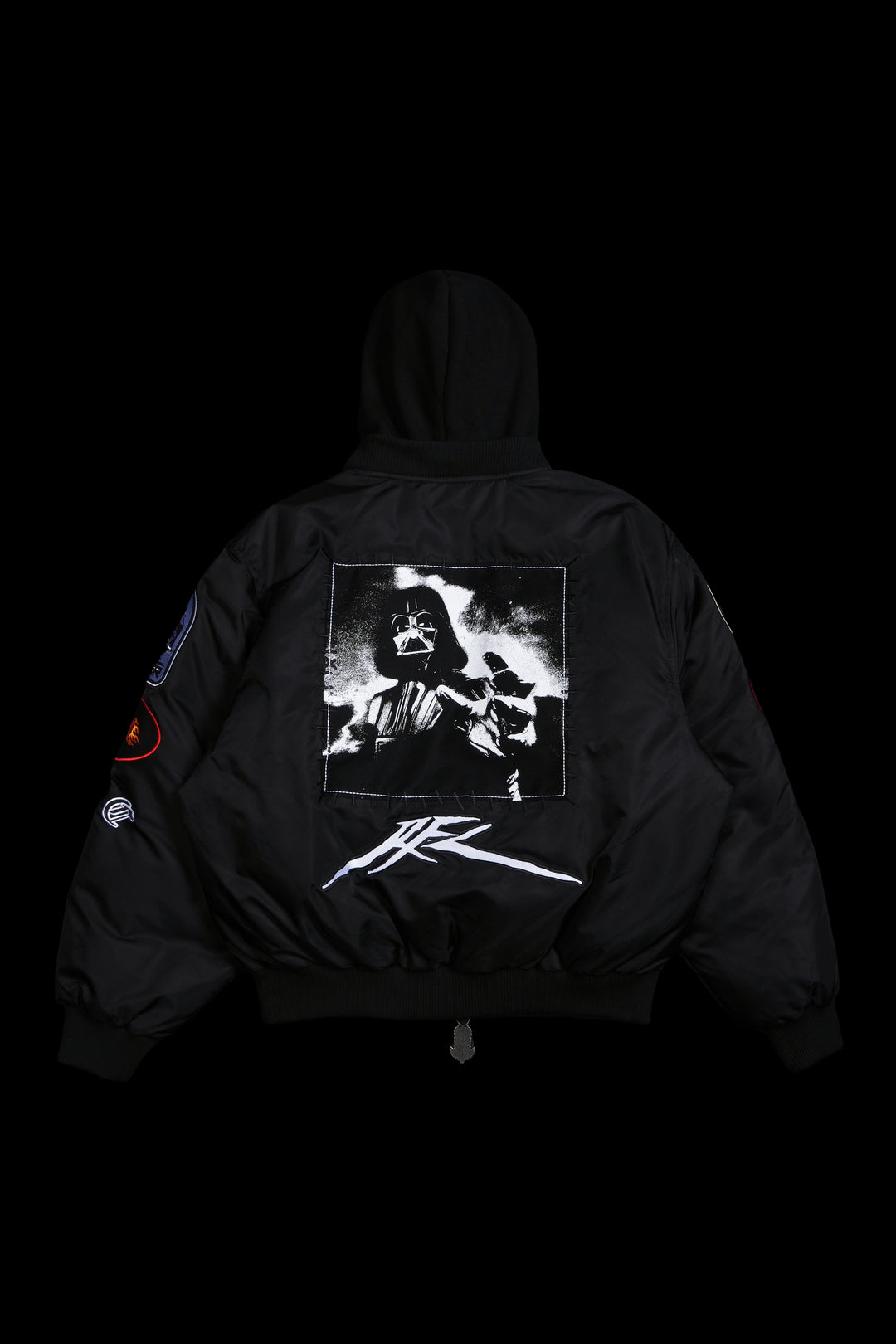 Phantom Concrete Bomber Jacket in Black
