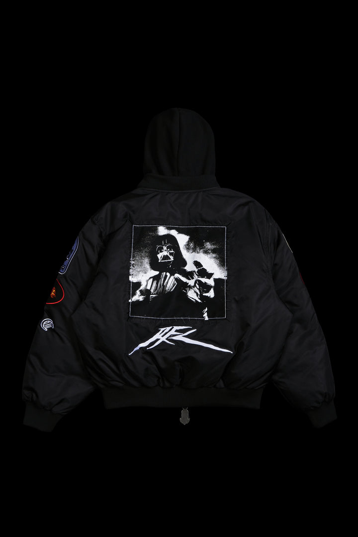 Phantom Concrete Bomber Jacket in Black