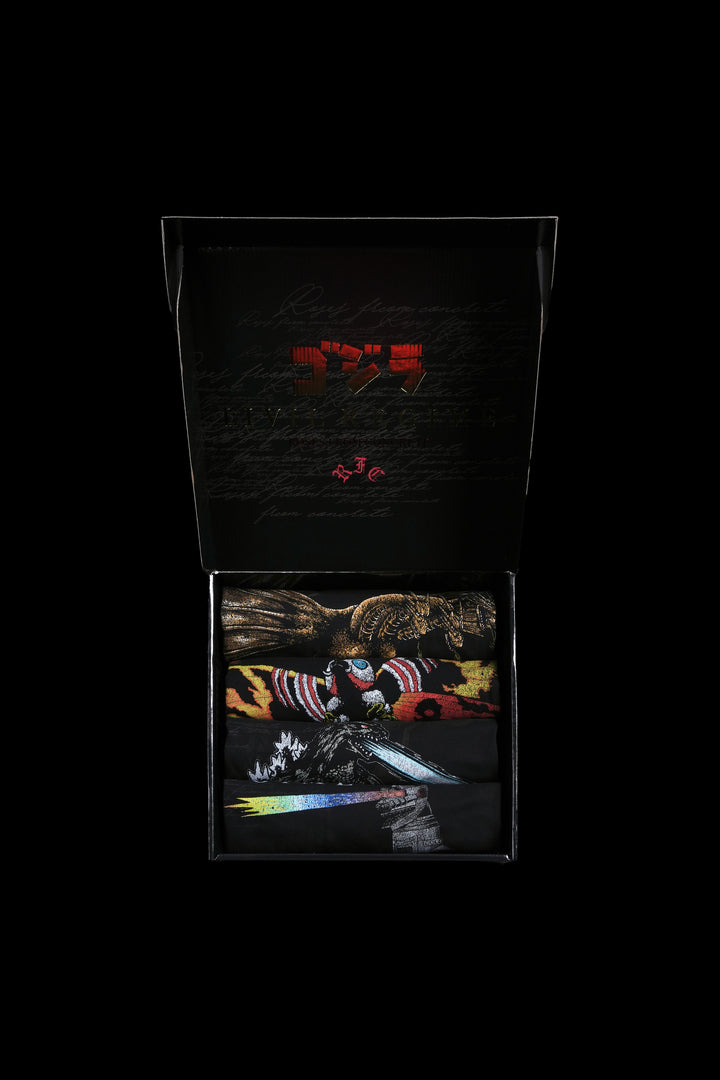 Godzilla Side By Side Everyday DISTRESSED Tee "Box Set" in Black