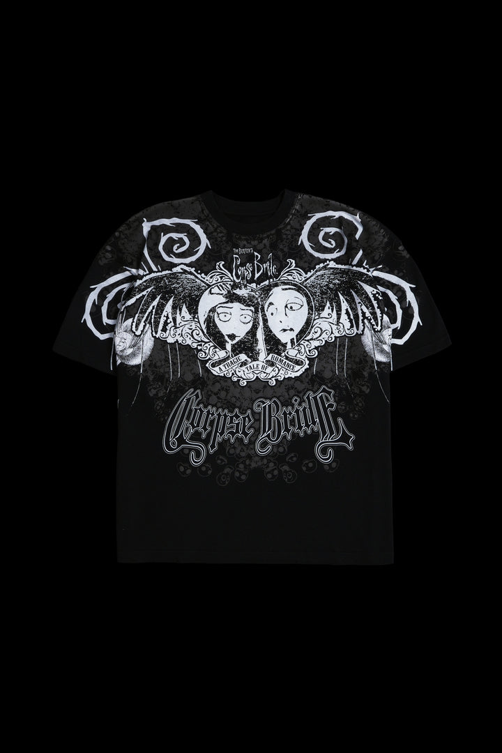 Tragic Romance American Classic Oversized Tee in Black