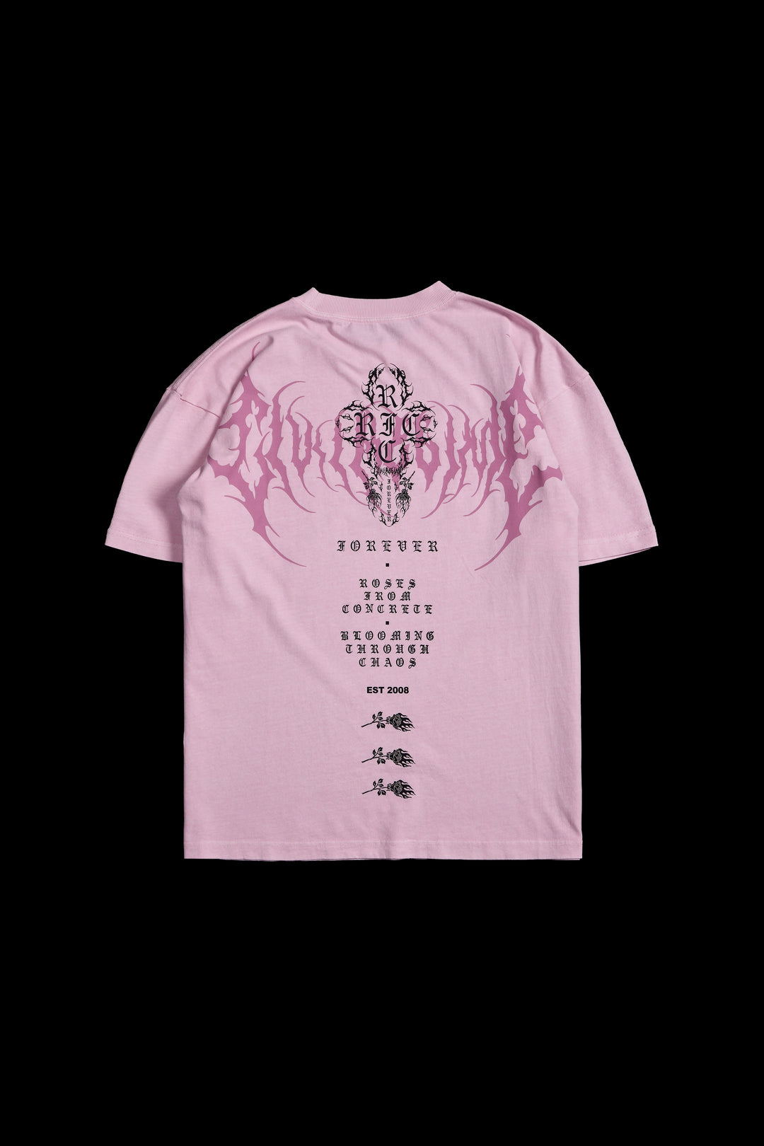 Cross My Heart All Day Tee in Baby Pink