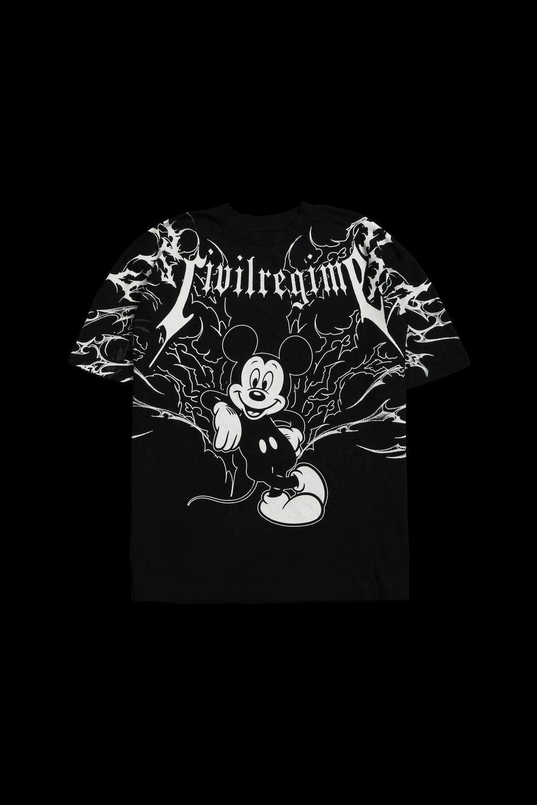 Civil Mickey American Classic Oversized Tee in Black