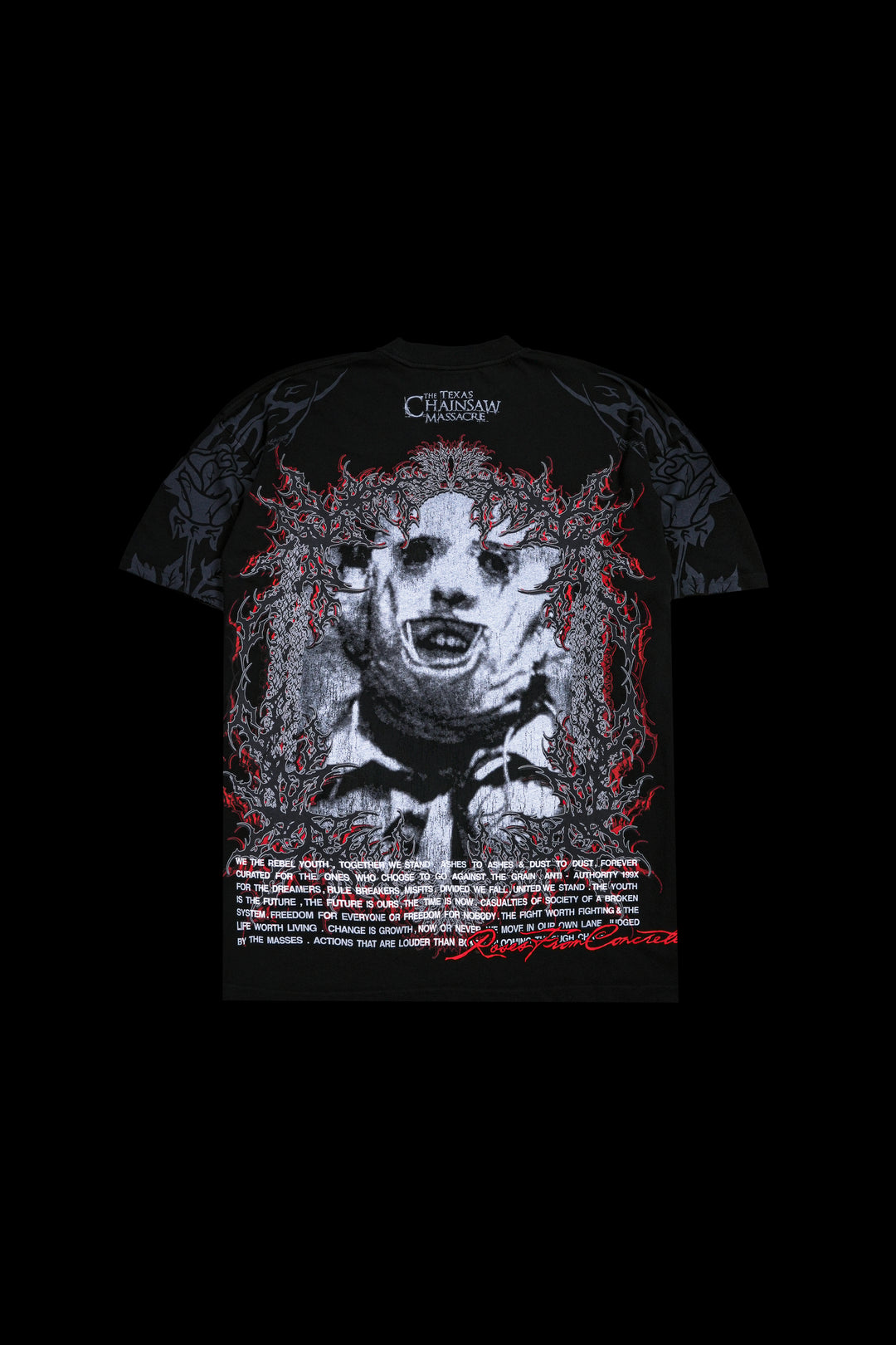 Face Modification American Classic Oversized Tee in Black