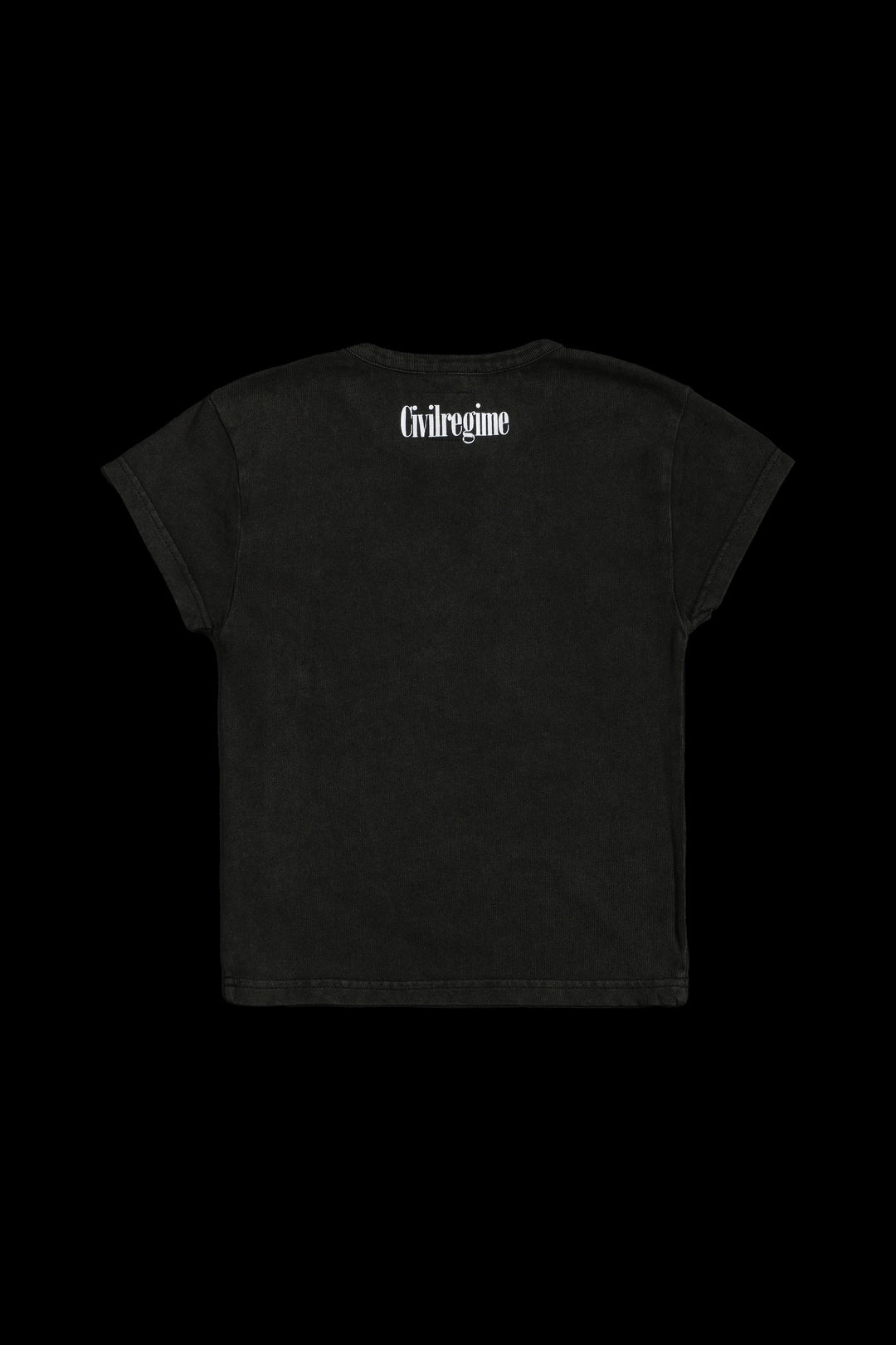 Concrete Sin Baby Tee in Sun Wash Vintage Black