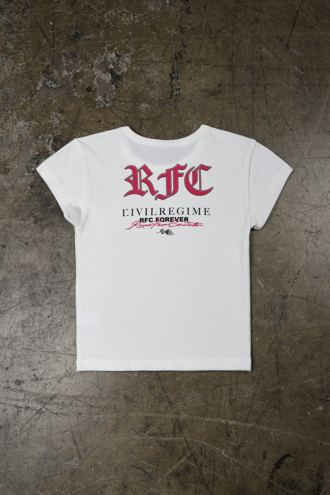 Stamped Baby Tee in Butter