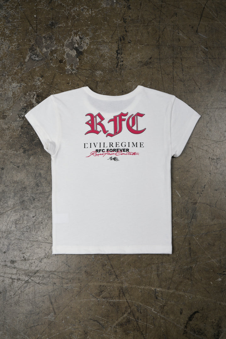 Stamped Baby Tee in Butter