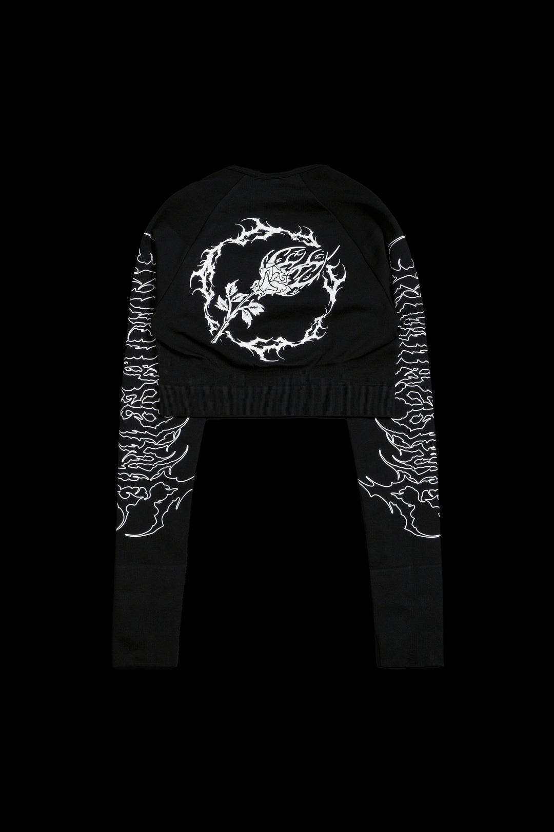 Chaos Core Kelly Seamless L/S Top in Black