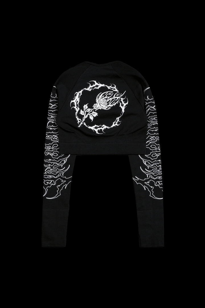 Chaos Core Kelly Seamless L/S Top in Black