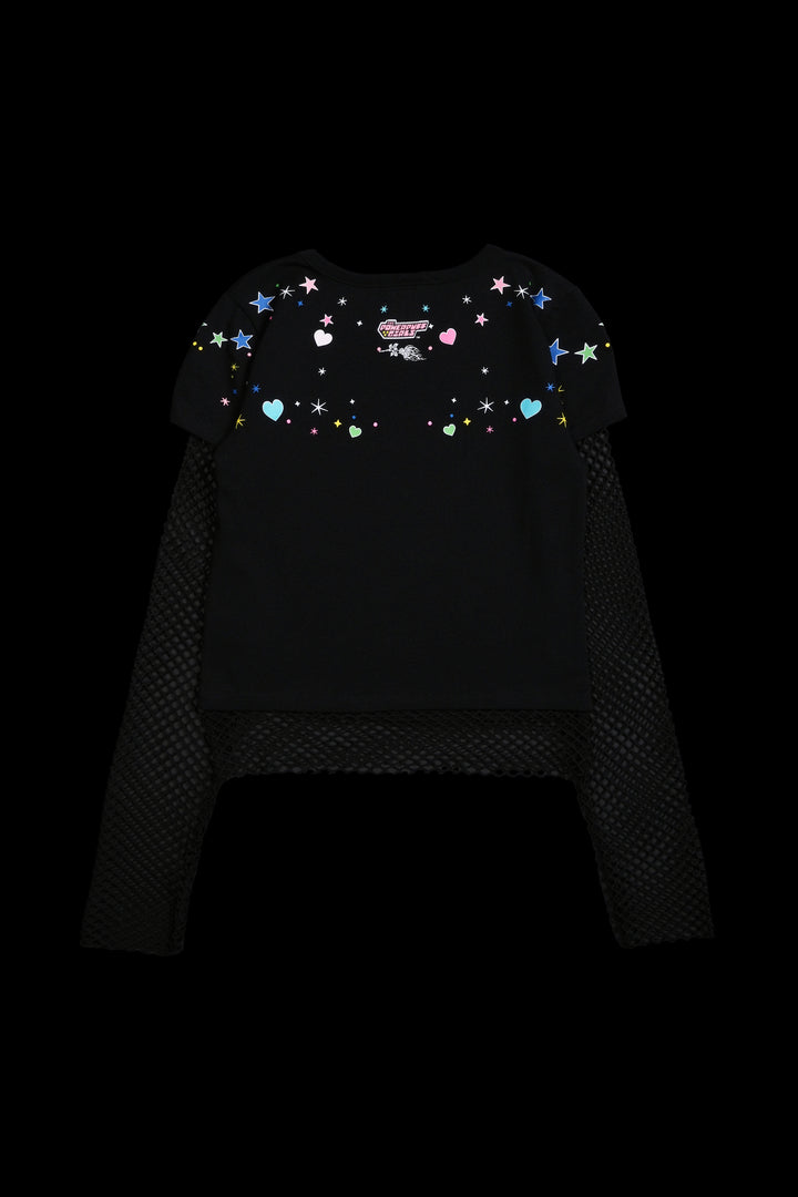 Boss Baby Hellveil Mesh Twofer in Black