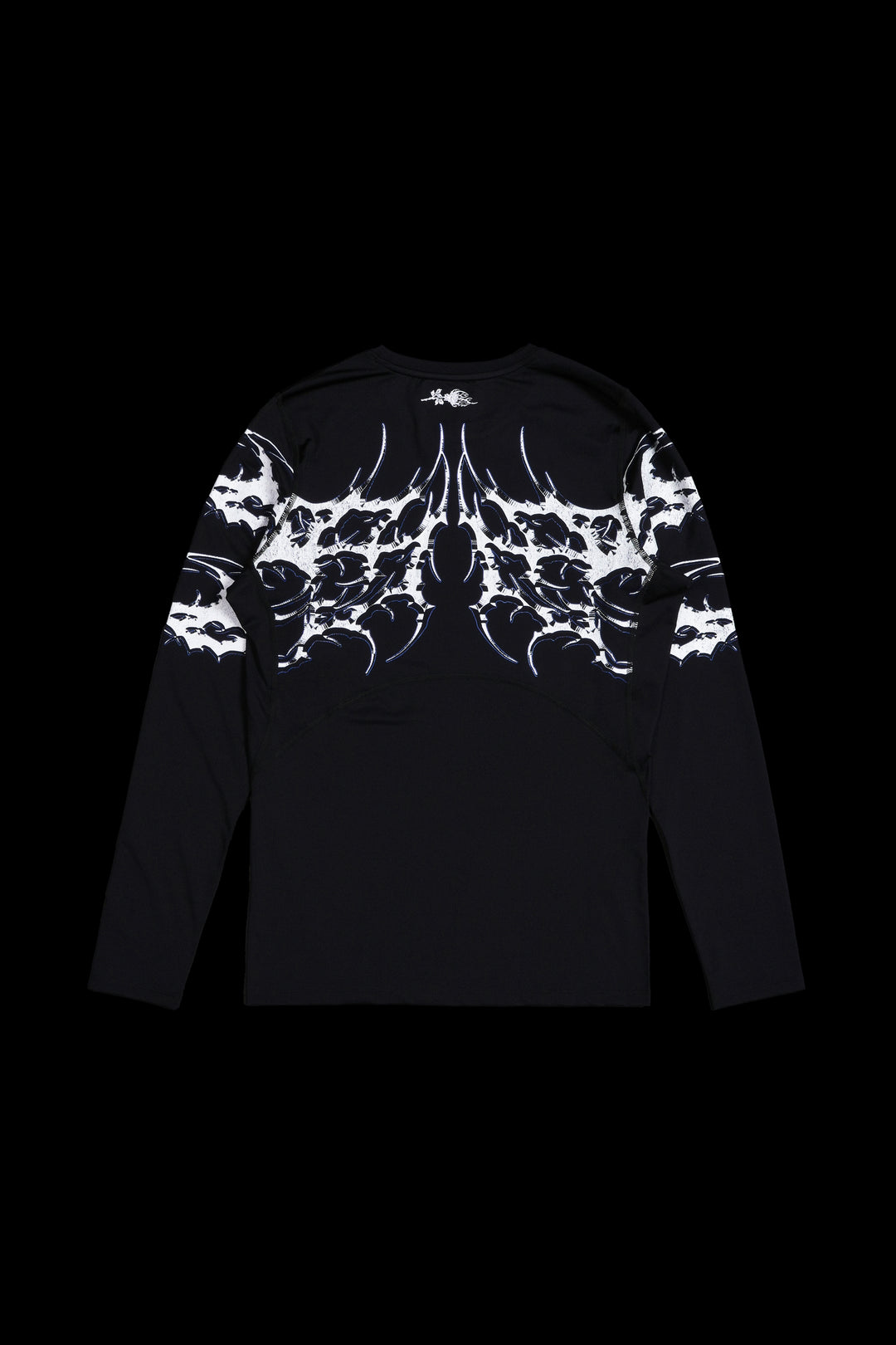 Dark Mode Flex Scoop L/S Compression Shirt in Black