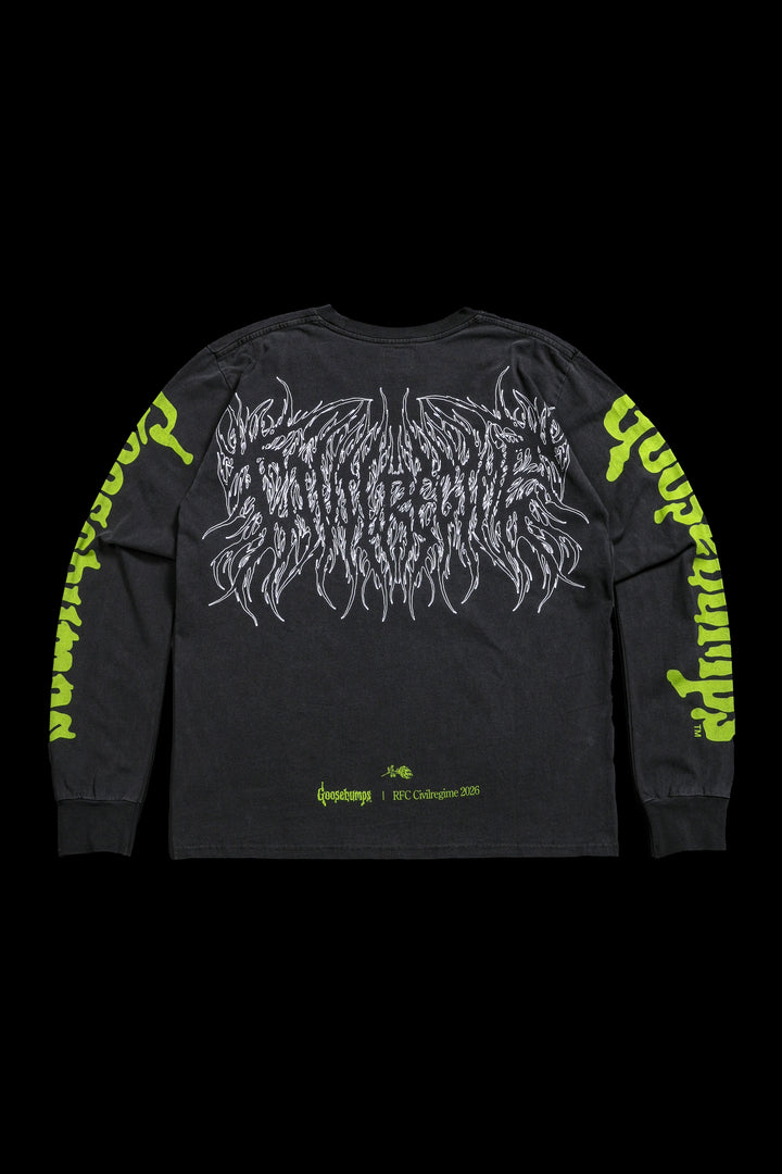 Nightmare Roses L/S Tee in Vintage Ashes