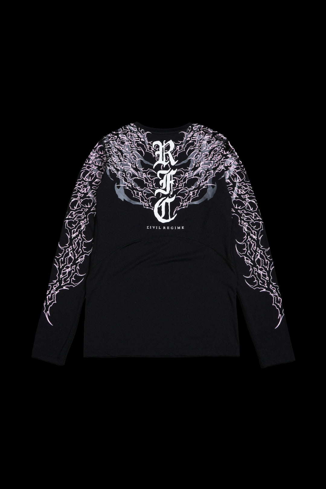 Anarchy Flex Scoop L/S Compression Tee in Black