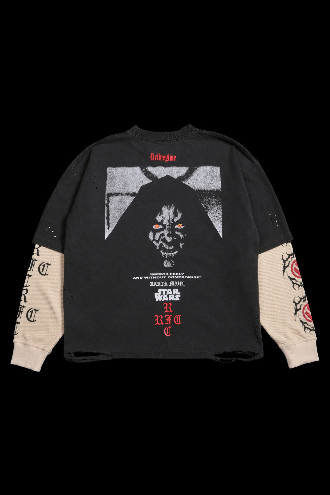 Malice Incarnate Twofer Thermal Sleeves in Vintage Ashes/Butter